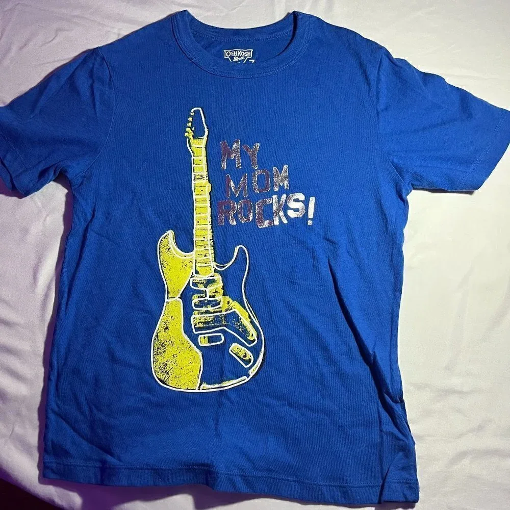 OshKosh B'Gosh Blue My Mom RocksT-Shirt, NWOT